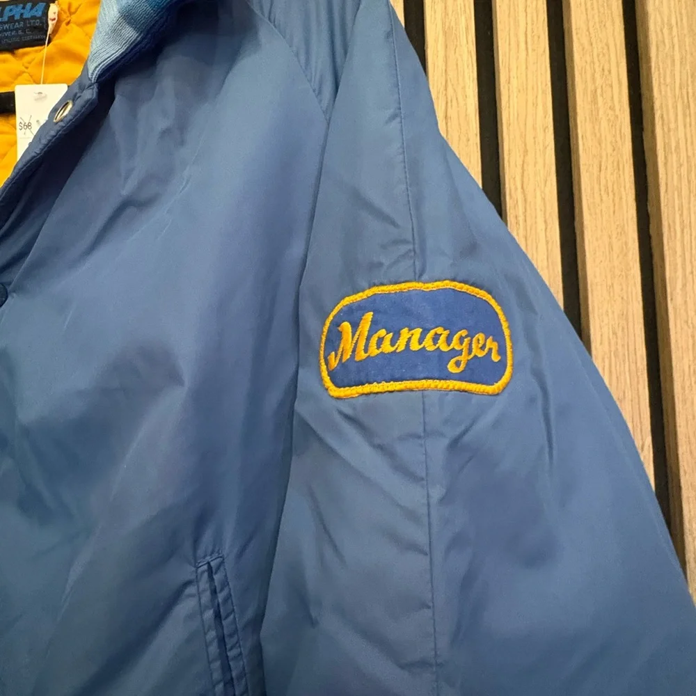 Alpha Industries Blue Varsity Jacket - Picture 3 of 4